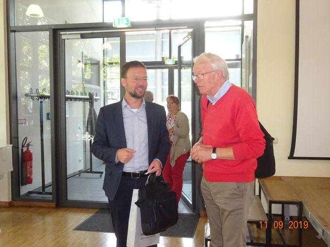 Jena, 11.09.2019, in gesprek met burgermeester Nitsche van Jena